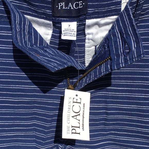 Boys Striped Chino Shorts NWT - Picture 3 of 5